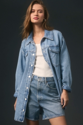 Relaxed Denim Shirt Jacket | Nuuly