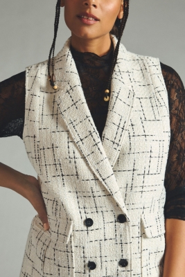 Tweed Oversized Vest | Nuuly