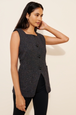 na.e_official | NOVEL TWEED VEST Na.eといえば生地。 ツイード