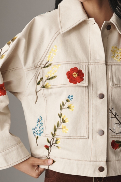 Floral Embroidered Jacket | Nuuly