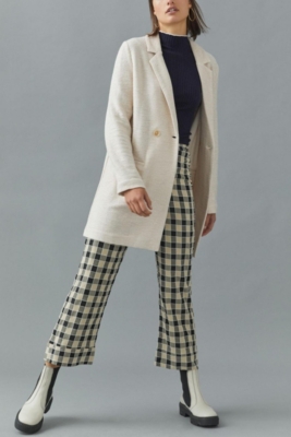【2plan】Nuria Mustang Jacket Knit Longline Blazer | Nuuly