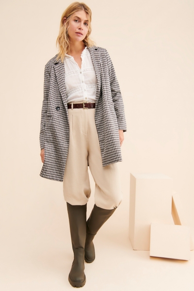 Carleton Checked Coat | Nuuly
