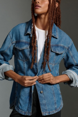 Denim Oversized Shirt Jacket | Nuuly