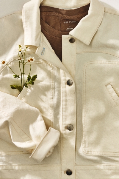 The Imogen Regenerative Cotton Dolman-Sleeve Denim | Nuuly