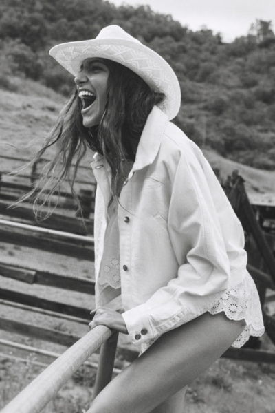 The Imogen Regenerative Cotton Dolman-Sleeve Denim | Nuuly