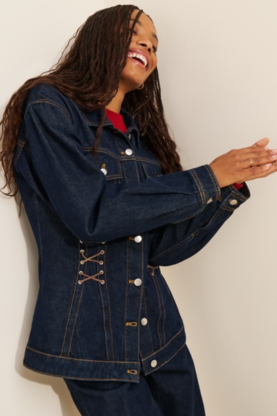 Corset Denim Jacket | Nuuly