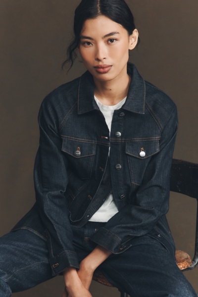 Peplum Denim Jacket | Nuuly