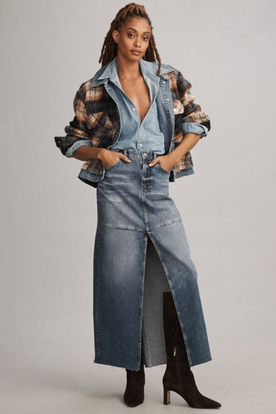 Plaid Denim Mix Jacket | Nuuly