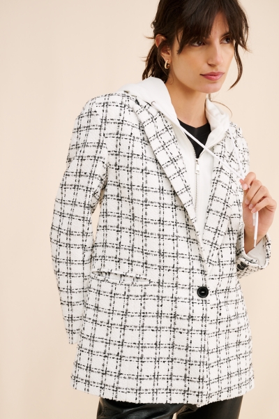 Hooded Dickie Tweed Blazer | Nuuly