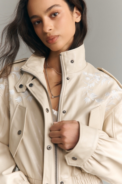 80's Vegan Leather Cropped Jacket | Nuuly