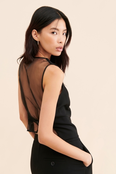 Organza-Back Vest | Nuuly