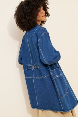Utility Denim Long Chore Jacket | Nuuly