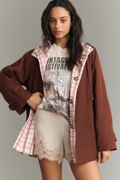Reversible Hooded Trench Coat | Nuuly
