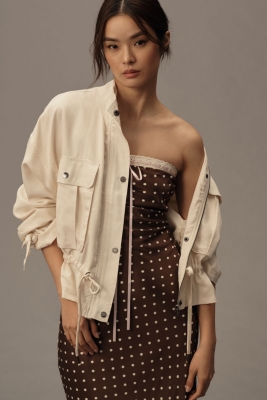 ジャケット・アウター UND WAIST SHAPE SHIRT JACKET Ameri（アメリ）の「UND WAIST SHAPE SHIRT JACKET（その他