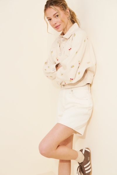 ジャケット・アウター leinwande Tulip Denim Jacket Tulip Print Denim Jacket | Nuuly