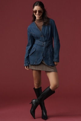 Belted Denim Jacket | Nuuly