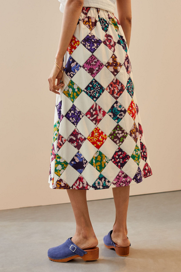 Patchwork Midi Skirt | Nuuly Rent
