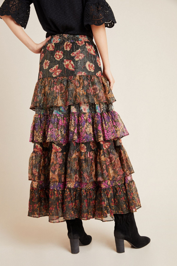 Greta Tiered Maxi Skirt | Nuuly Greta Tiered Maxi Skirt | Nuuly