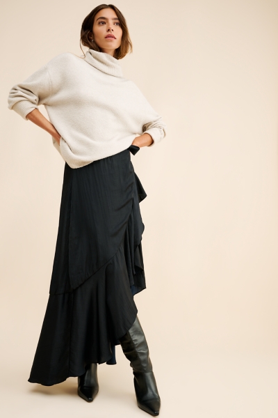 Ruffled Wrap Maxi Skirt | Nuuly