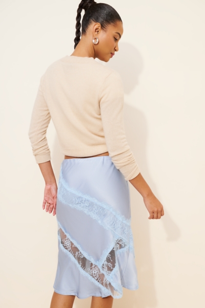 Lace Panel Slip Skirt | Nuuly