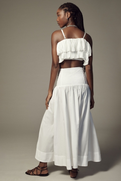 Poplin Tie-Front Side-Slit Skirt | Nuuly