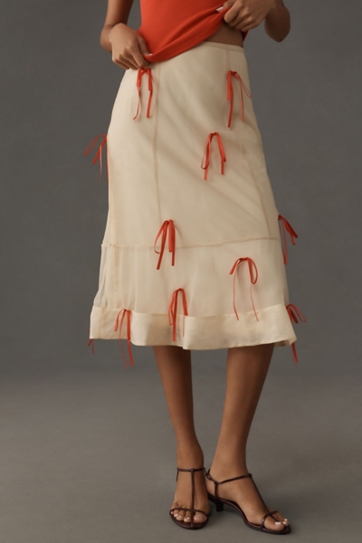 Ribbon Pencil Midi Skirt | Nuuly