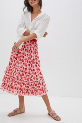 ◆Loulouseoul◆ Tutu Midi Skirt Indie Pink Lou Lou Tulle Skirt - Pink – WYSE London