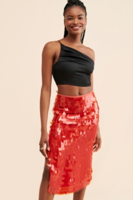 Sequined Midi Skirt