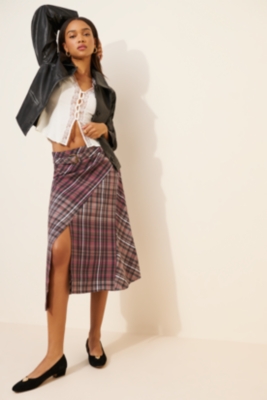 【NOT CONVENTIONAL】wrap layered skirt notconventional wrap layered skirt