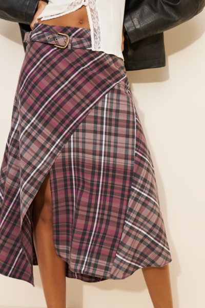 Asymmetrical Belted Wrap Skirt | Nuuly