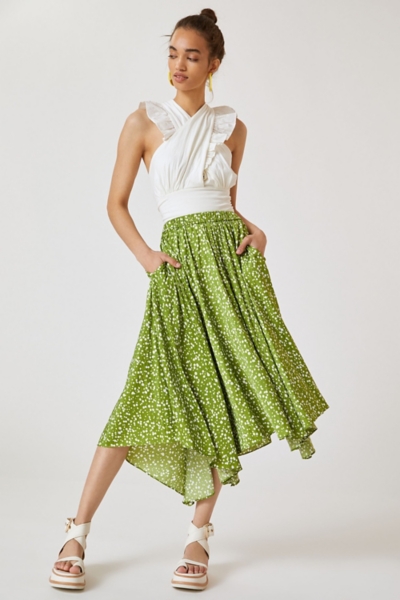 Handkerchief A-Line Midi Skirt | Nuuly