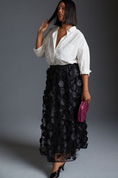 Floral Tulle Maxi Skirt | Nuuly