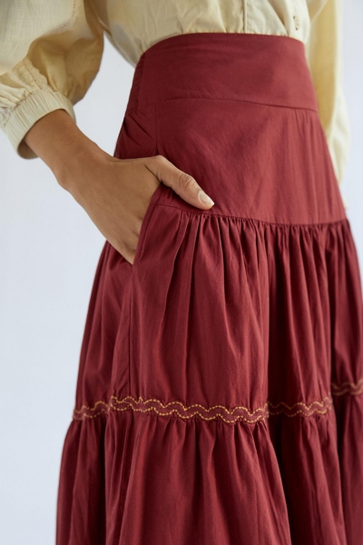 Tiered Lace Maxi Skirt | Nuuly