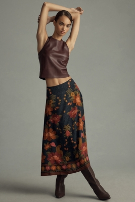Satin-Slip Midi Skirt | Nuuly