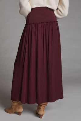 Flowy A-Line Maxi Skirt