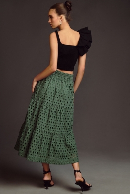 Sleeveless Patchwork Midi Dress
