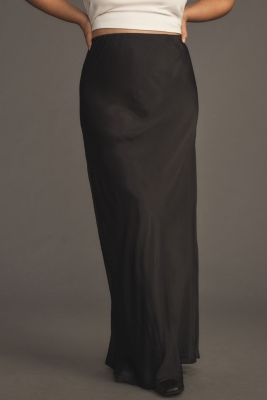 ★SCULPTOR★ Table Cloth Maxi Skirt Glossy Black SC24S424BK Black tulle maxi skirt – FloAtelier Handmade