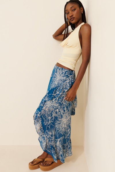 Ruffle Cascade Maxi Skirt | Nuuly