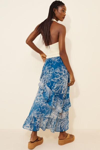 Ruffle Cascade Maxi Skirt | Nuuly