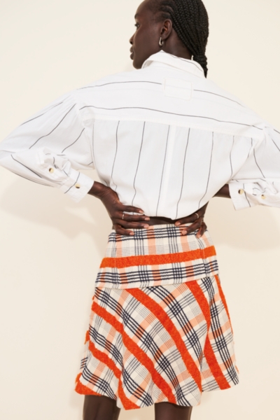 Tweed Button-Front Mini Skirt | Nuuly