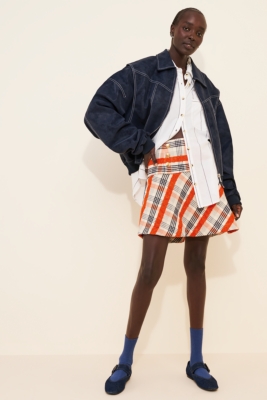 Tweed Button-Front Mini Skirt | Nuuly