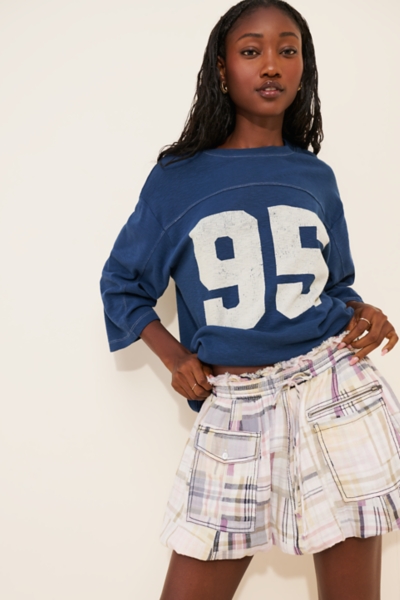 Patchwork Bubble Mini Skirt | Nuuly