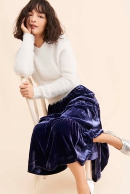 Somerset Velvet Maxi Skirt Nuuly