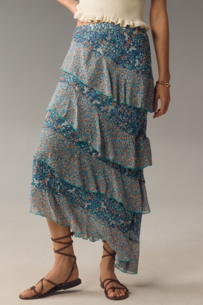ONLY Flounce Long Skirt – Midirock Mit Rüschen, Damenrock Von Der Dänischen Marke ONLY