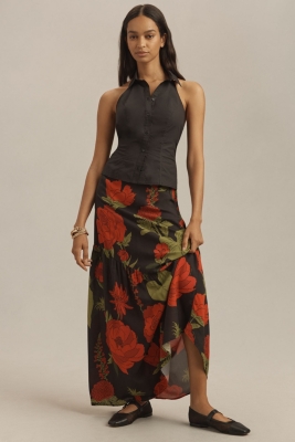 Slip skirt floral sales