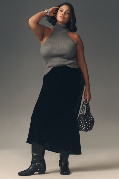 The Tilda Maxi Slip Skirt: Velvet Edition | Nuuly