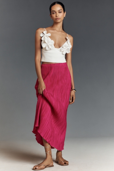 The Tilda Maxi Slip Skirt: Plisse Edition | Nuuly