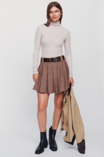 Pleated A-Line Mini Skirt | Nuuly
