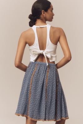 Seamed Chiffon Swing Knee Length Skirt | Nuuly