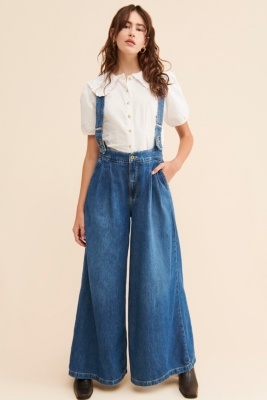 Wide-Leg Suspender Jeans | Nuuly Rent